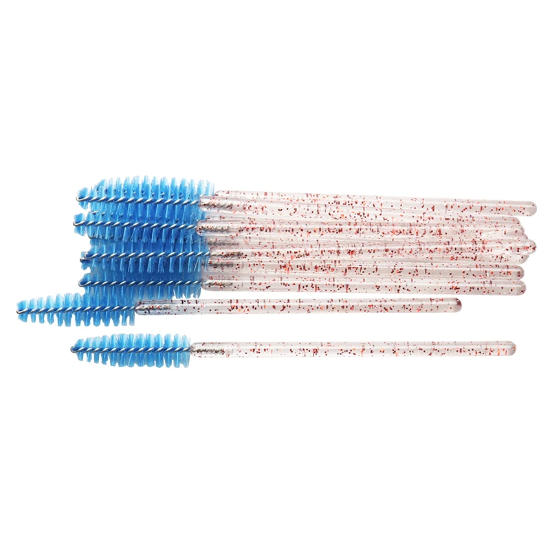 CR-P light blue 1000 шт/партия одноразовый Кристалл Ручка кисти для макияжа одноразовые ресницы тушь для ресниц палочки Аппликатор для ресниц удлинитель инструменты для макияжа - Handle Color: CR-P light blue