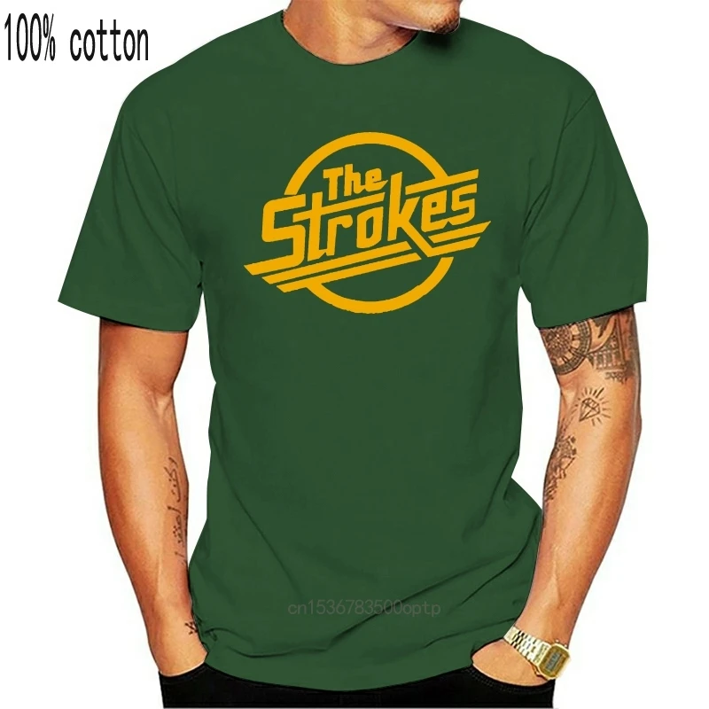 

t-sihrt 3d The Strokes T Shirt Men Indie Rock Band Men T-shirt Short Sleeve Cotton Casual Music T Shirts Men Rock Clothing
