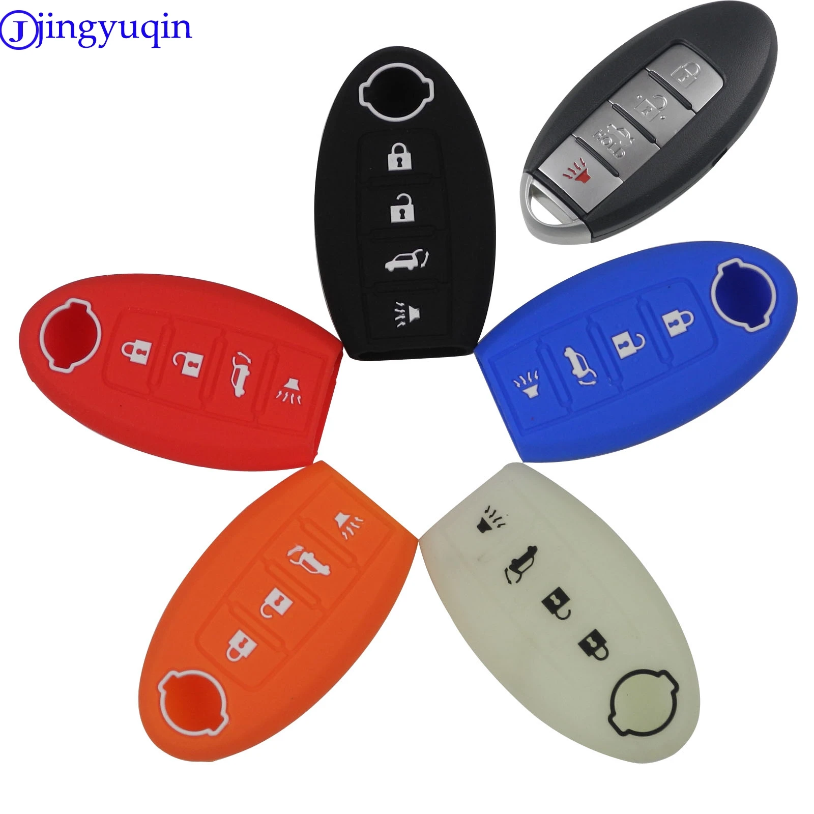 Силиконовый защитный чехол для автомобильного ключа Nissan X-Trail Qashqai Cube Juke Pathfinder TIIDA