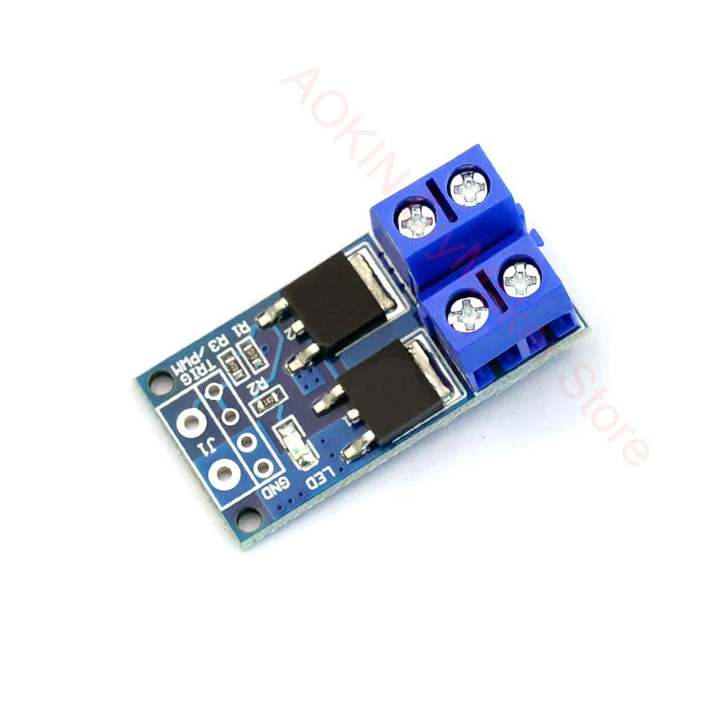 

DC 5-36V 400W Dual Large Power MOS Transistor Driving Module 0-20KHz PWM Electronic Switch Control DC Motor Speed Controller