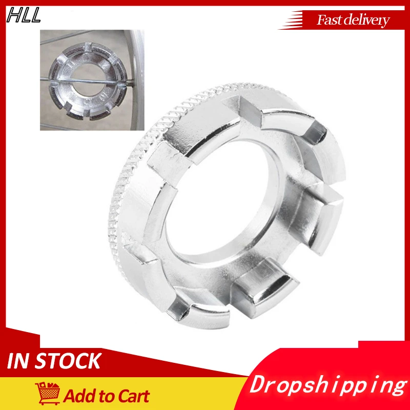 

Mini Cycle Spoke Nipple Key Bike Bicycle Wheel Rim 8 Way Wrench Spanner Bike Repair Tool Durable Portable Hand Bike Repair Tools