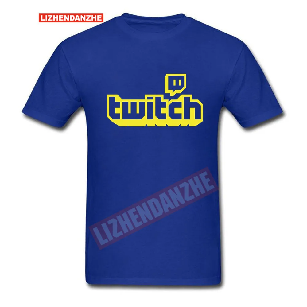 

Twitch Men's t-shirt Channel Back Personalized Tee Shirt causal mens t shirt new cotton brand top tees size xs-3xl Game tshirt