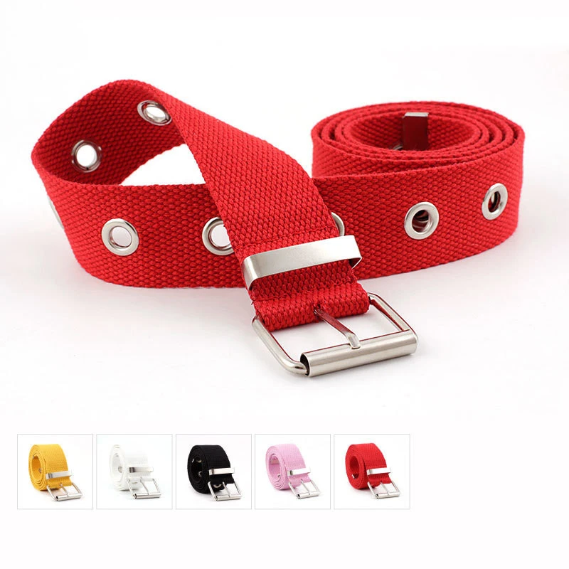 

Ремень женский Mihaiv, с пряжкой, из парусины, длинный, широкий, регулируемый