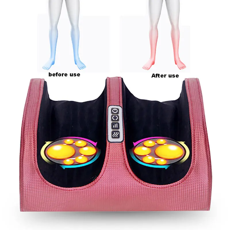 Шиацу массажер для ног машина Инфракрасная тепловая глубокая разминающая