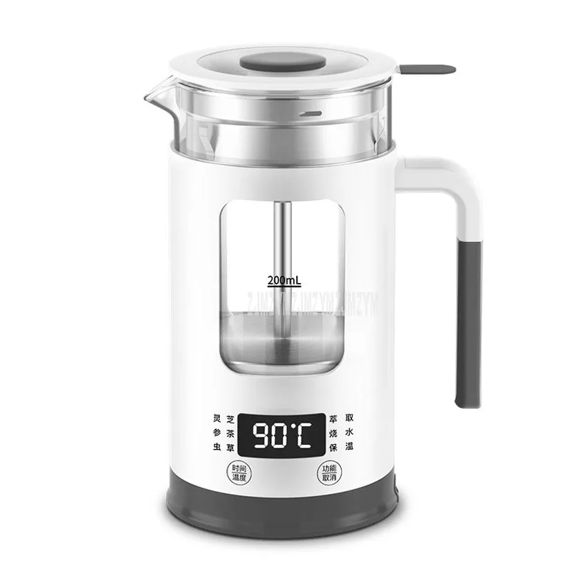 

0.6L Auto Electric Kettle Multifuction 220V Mini Portable Kettle Water Milk Tea Boiler Pot Heath Preserving Pot Glass Teapot