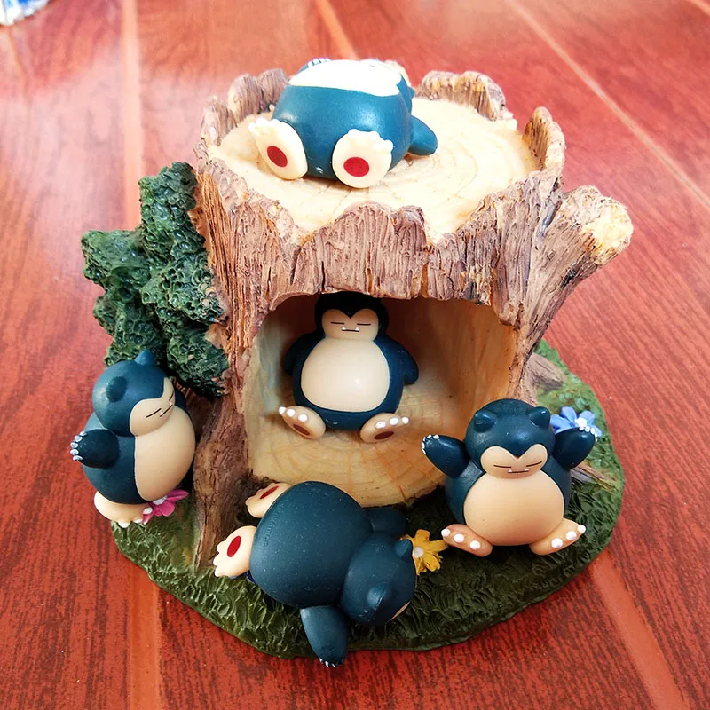

Pokemon Figure Snorlax Keychain Pendant Pokemon Hand-made Action Figure Finished Product