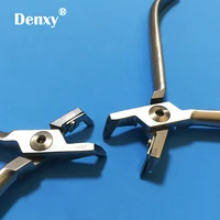 denxy 1pc dental orthodontic pliers medical stainless steel flat distal end cutter ligature plier ligature cutter dental tools