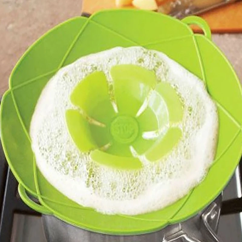 

Silicone lid Spill Stopper Cover For Pot Pan Kitchen Accessories Cooking Tools Flower Cookware Home Kitchen Accessories Gadgets