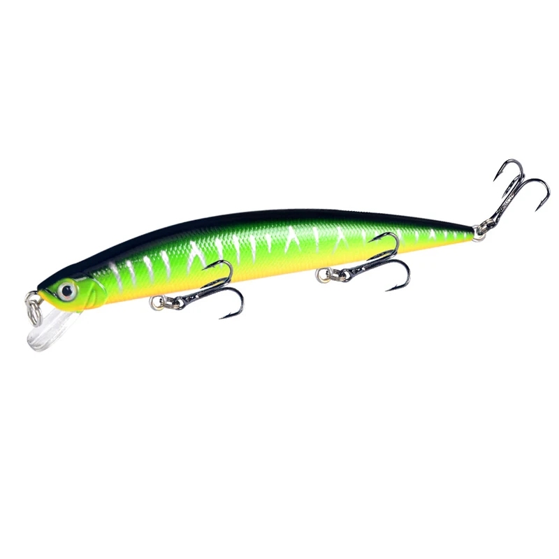 

1PCS Minnow Fishing Lure125mm12g Floating Hard Bait Wobbler Jig Bait Crankbait Carp Striped bass Pesca Fishing tackle SwimBait