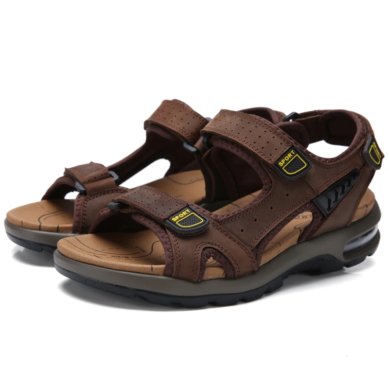 Спортивные мужские пляжные сандалии на толстой подошве Мужская обувь из