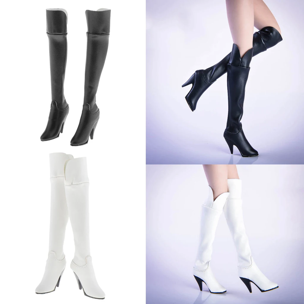 

1:6 Female Doll Over-The-Knee High Heel Boots for 12inch Figures