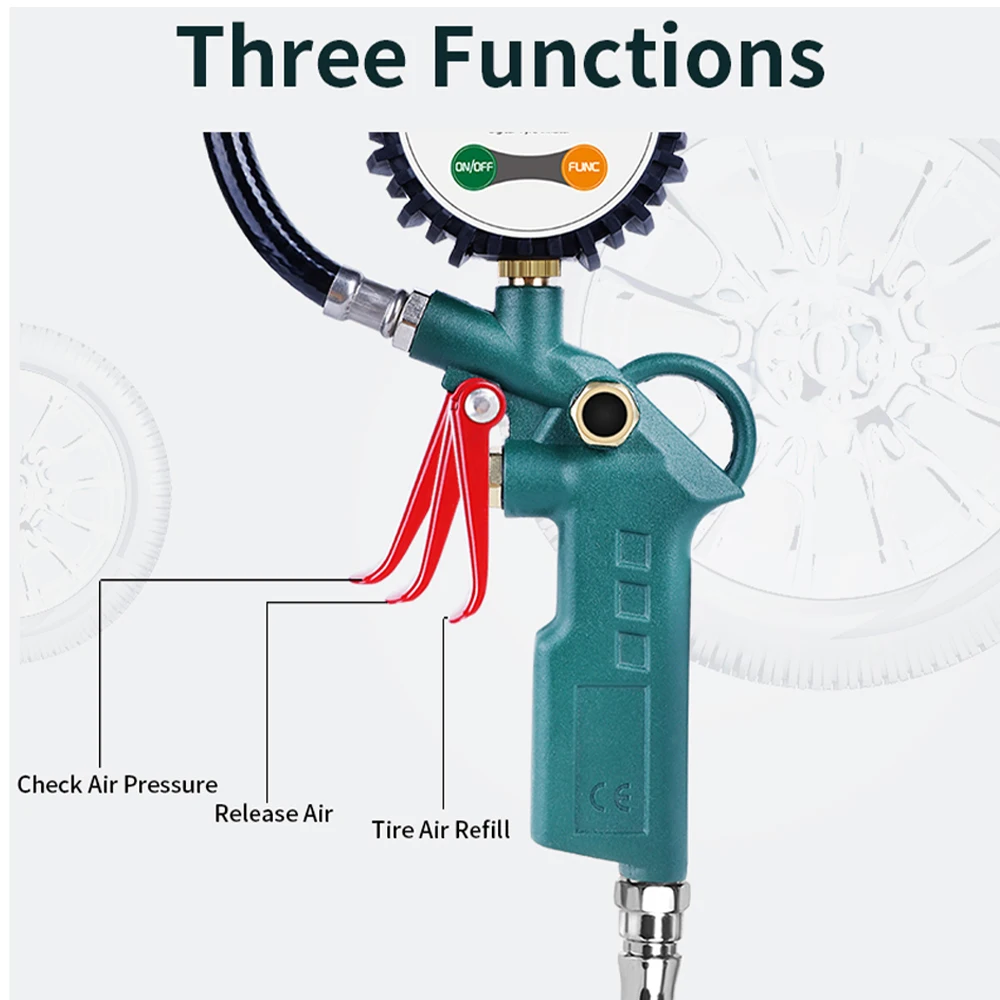 FUJIWARA Автомобильный манометр для шин цифровой дисплей/шкала со