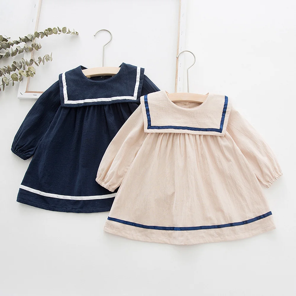 2019 new arrival autumn long sleeves casual dress kids dresses for girls fashion design school with puff | Детская одежда и обувь