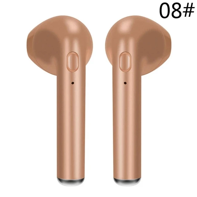 gold TWS i7s беспроводные Bluetooth наушники-вкладыши стерео наушники для всех смартфонов беспроводные гарнитуры - Цвет: gold