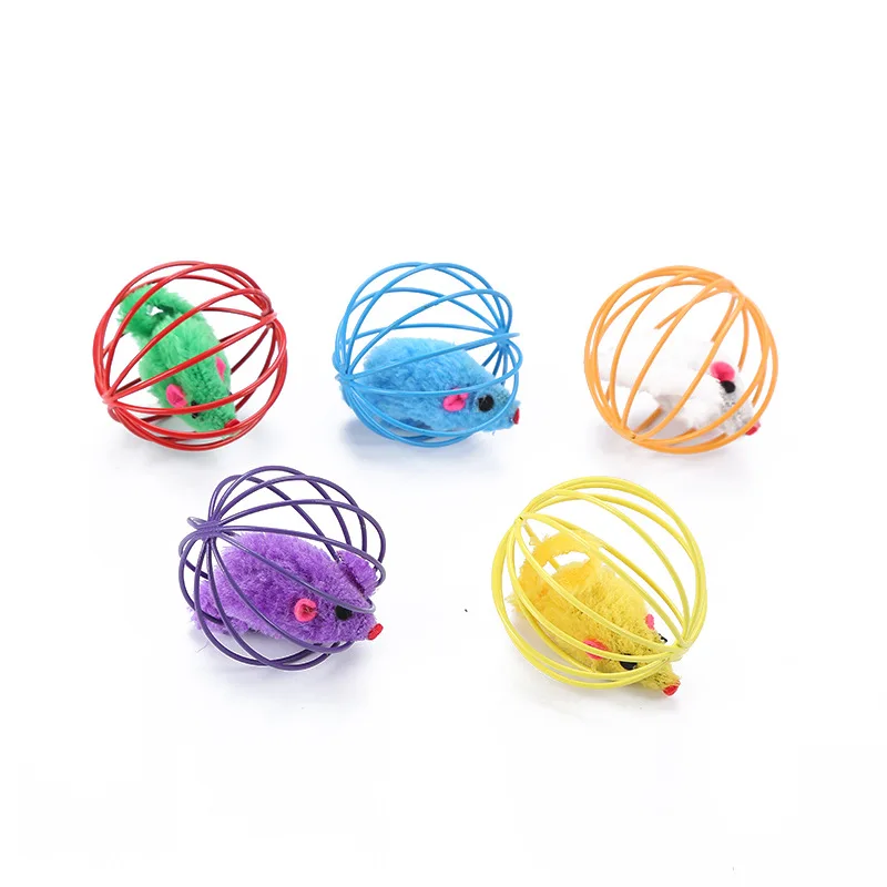 Кота с самовозбуждением игрушки новые конфетного цвета кошка игрушечная клетка