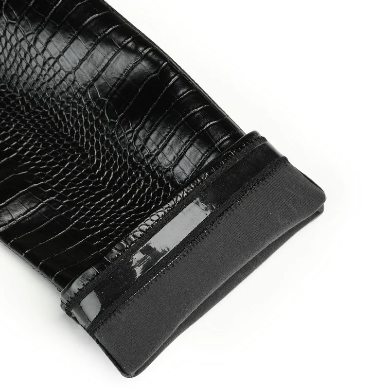 

2021 new women high quality over the knee boots PU leather pointed toe women square high heel boots side zipper women's shoes