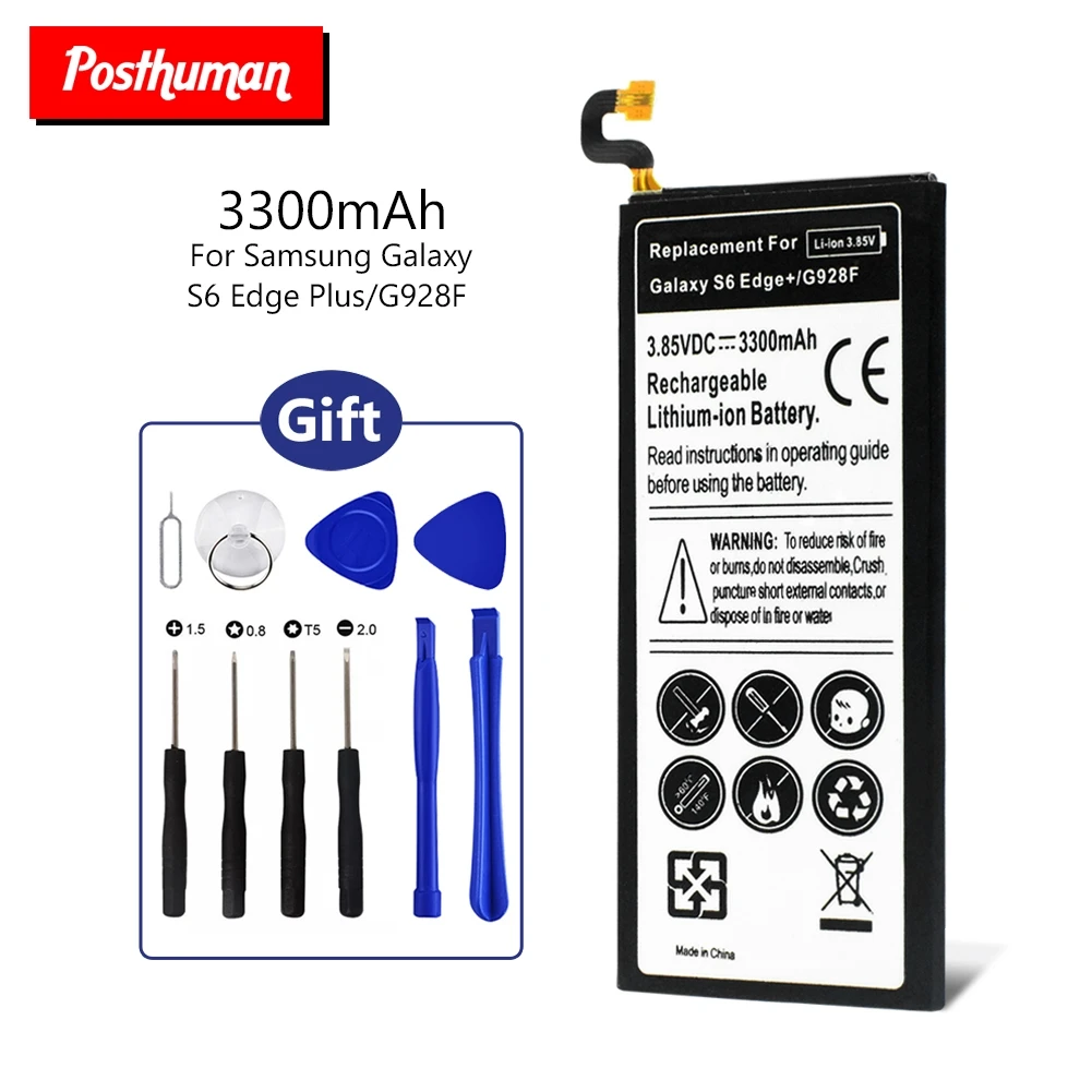 Мобильный телефон аккумулятор Li po 3300 мАч для Samsung Galaxy S6 Edge Plus G9280 G928 G928F G928G G928T G928A