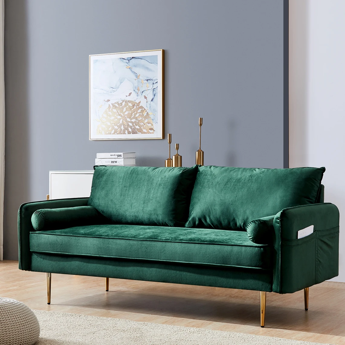 

71 ''Современная Гостиная ткань вельвет для обивки дивана диван-кровать с карманом Nordic Стиль диван для Гостиная офисные Спальня