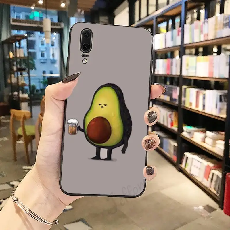 

Cartoon Fruit Avocado lovely Phone Case For Huawei honor Mate P 10 20 30 40 Pro 10i 9 10 20 8 x Lite
