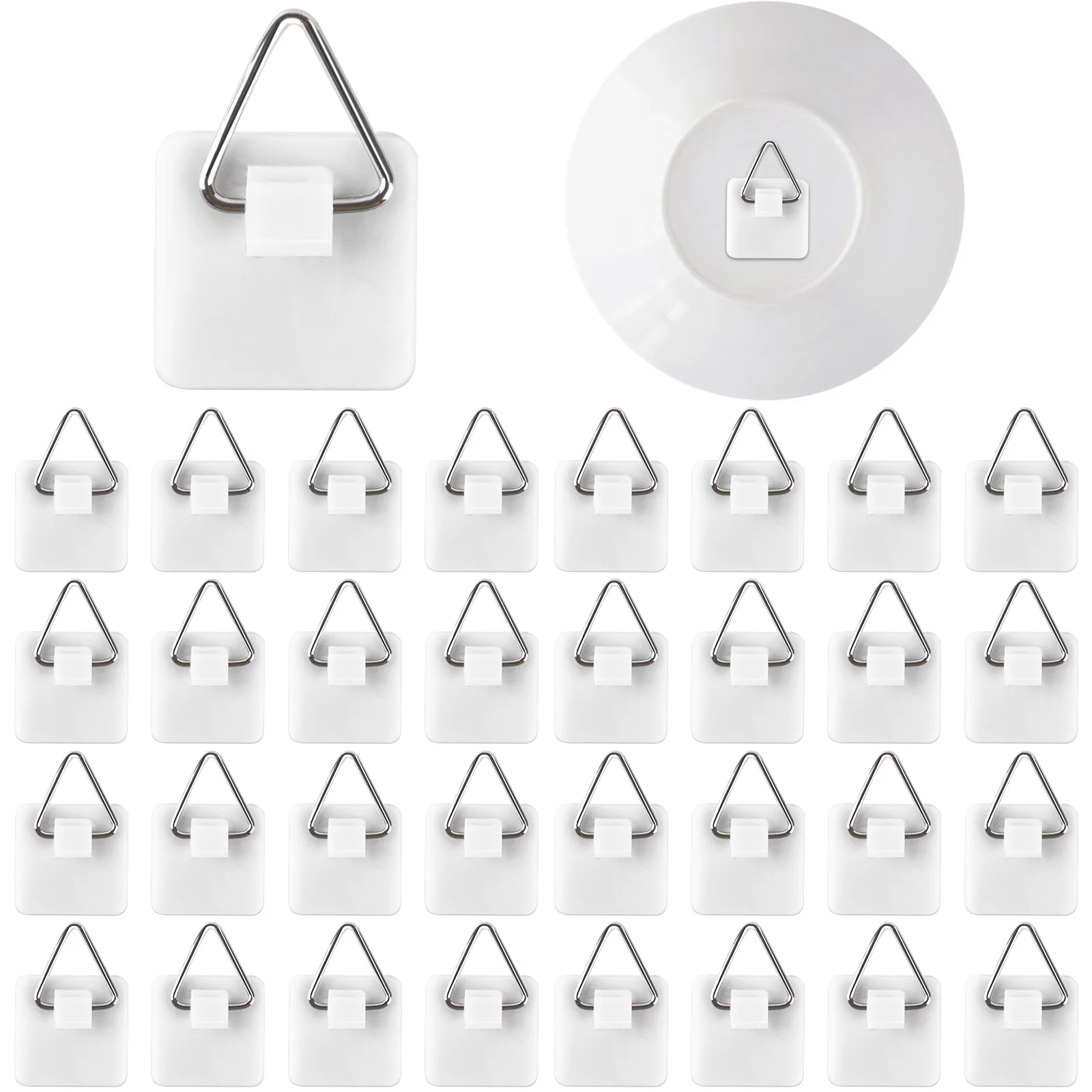 

40 Pieces Of Invisible Adhesive Board Hangers Are Decorated With High Quality ABS Materials To Display Wall Hanging Tools