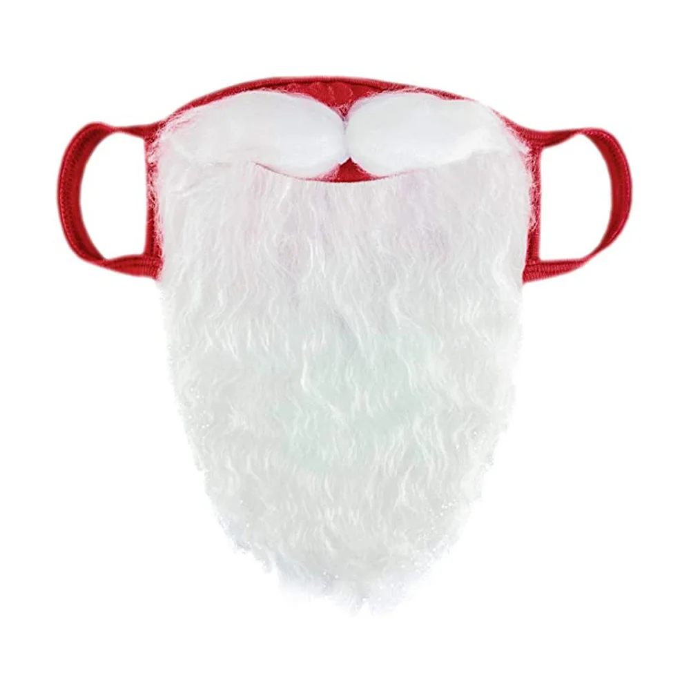 

New Santa's Beard Props Xmas Festival Party Accessories White Beard Props for Men and Women