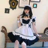 cosplay costumes french women maid outfit anime long dress black white apron fancy dress lolita dresses men waitress costumes