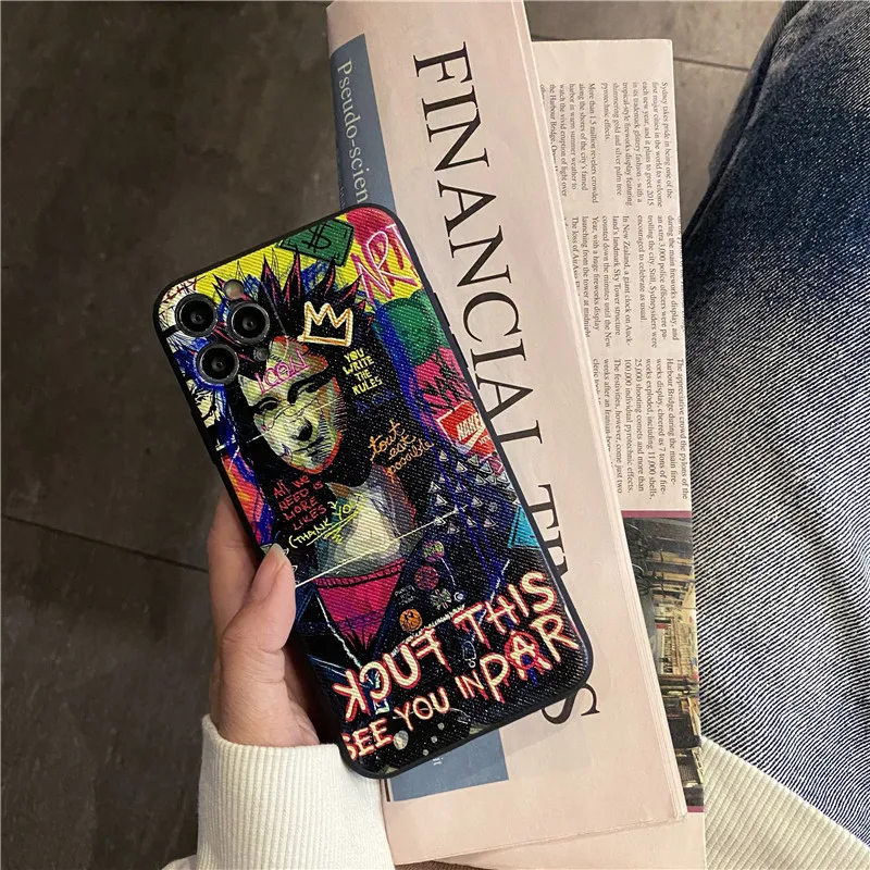 

Famous painting Girl Cute Phone Case For iPhone 11 12 Pro Max mini 7 8 Plus XR X XS MAX SE Shockproof Case