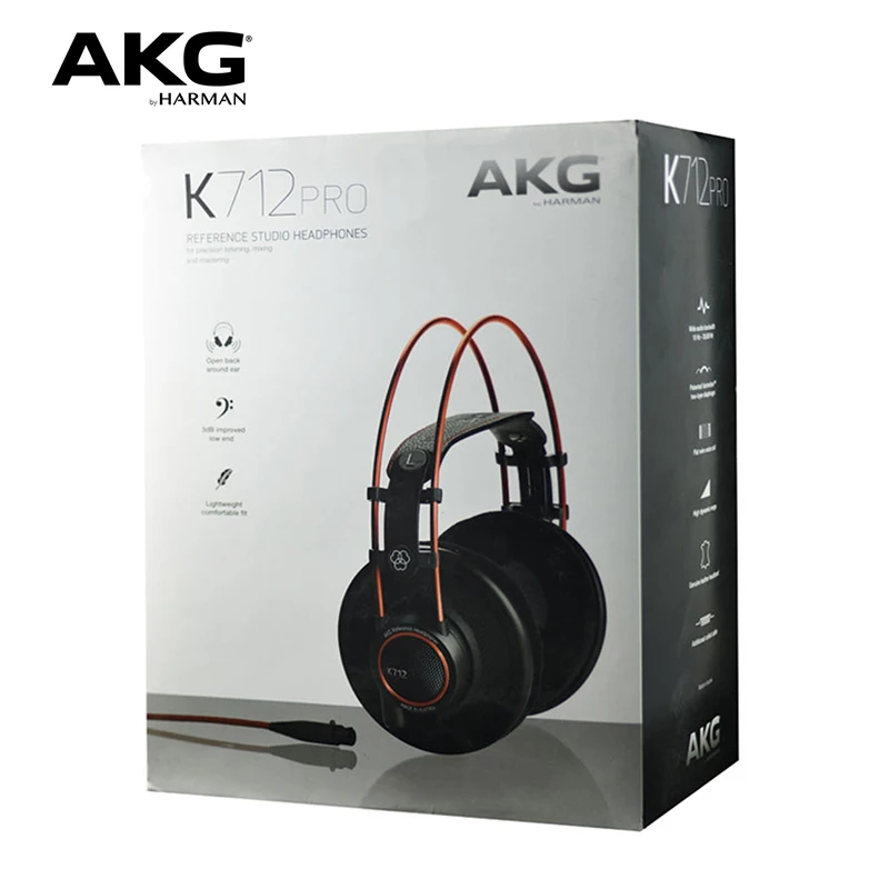 Оригинальные профессиональные проводные наушники AKG K712 PRO для записи монитора Hi-Fi
