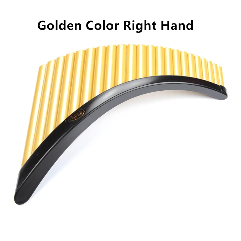 Golden right hand Горячая 22 трубы панфлейта ABS пластик Румыния UU pangipes G ключ музыкальный инструмент SR 7 цветов Пан Флейта с основанием - Цвет: Golden right hand