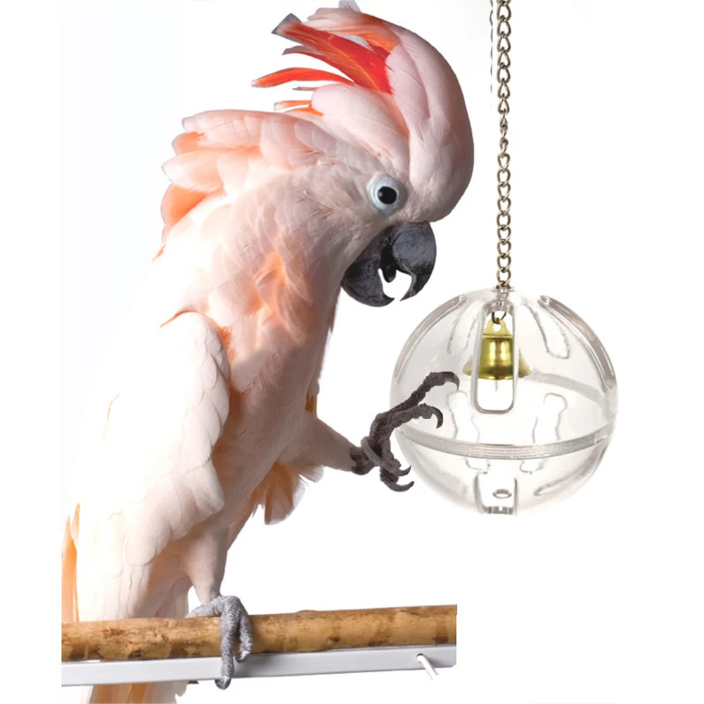 Pets птичка еда для попугая кормушка кормления цепочка звонок шаровая клетка