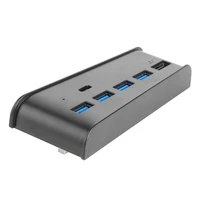 6 in 1 usb hub for ps5 usb splitter expander hub adapter with 5 usb a 1 usb c ports for playstation 5 digital edition console