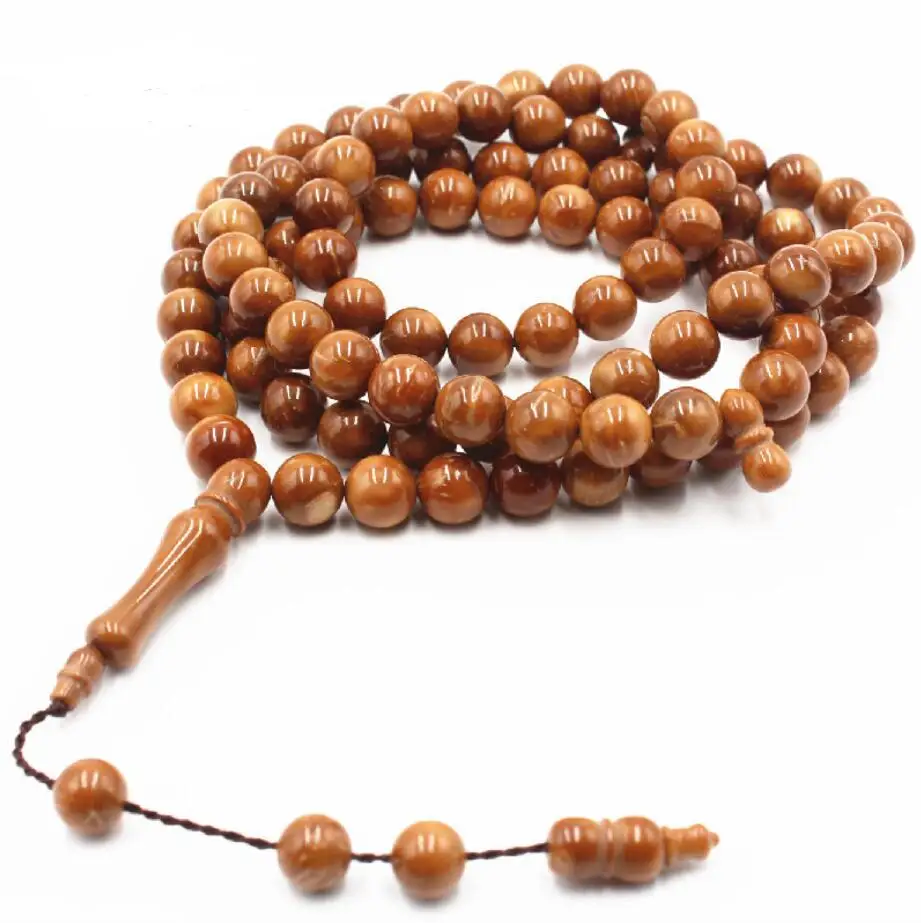 

2PCS Islamic Tasbih 99 Beads Muslim Rosary Worship Prayer Misbaha Ceremony Dhikr Praise Bead 10 MM Bracelet Religious Eid Gift