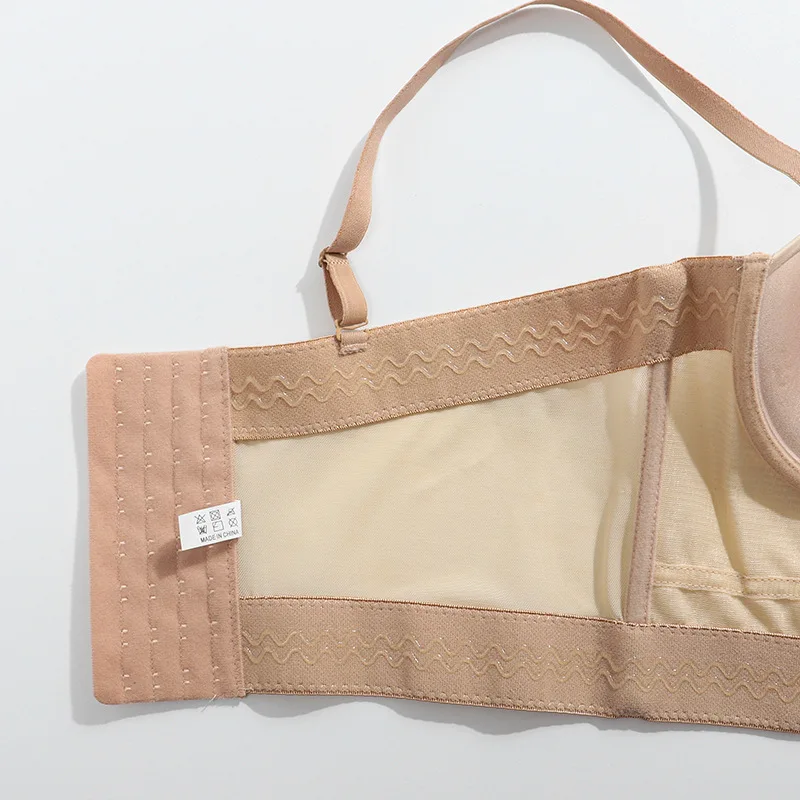 

Sexy Seamless Bra Push Up Underwire Lingerie Support Slim Bralette Chest Pad Top Girls Small Chest Underwear Dancing Tube Top