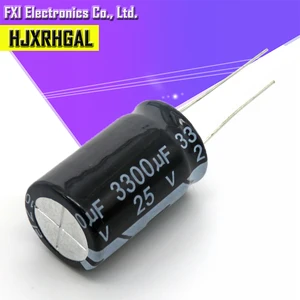 10 шт. 25v3300uf 3300uf25v 13*26, алюминиевая крышка, 25В 3300 мкФ 13x26 электро электролитический конденсатор с алюминиевой крышкой