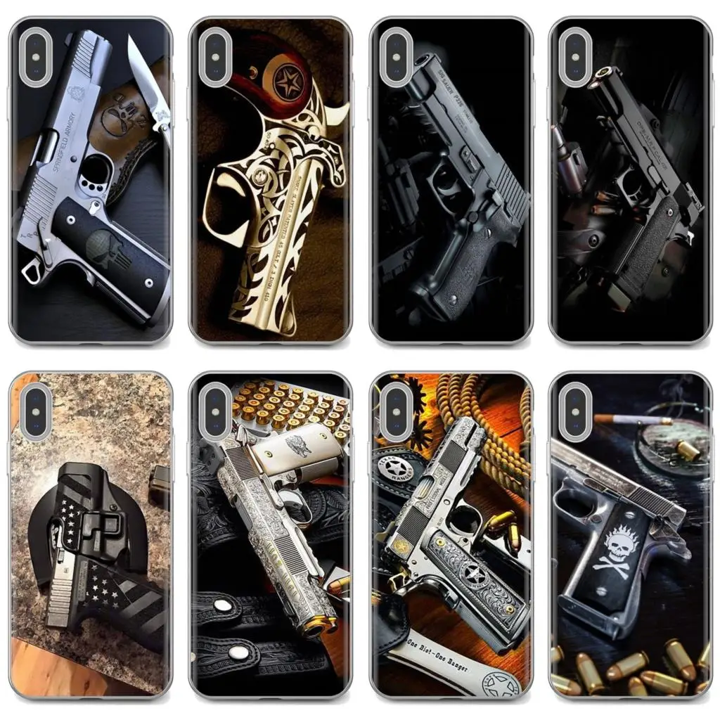 Армейская снайперская винтовка с пистолетным плакатом для iPhone iPod Touch 11 12 Pro 4 4S 5 5S SE