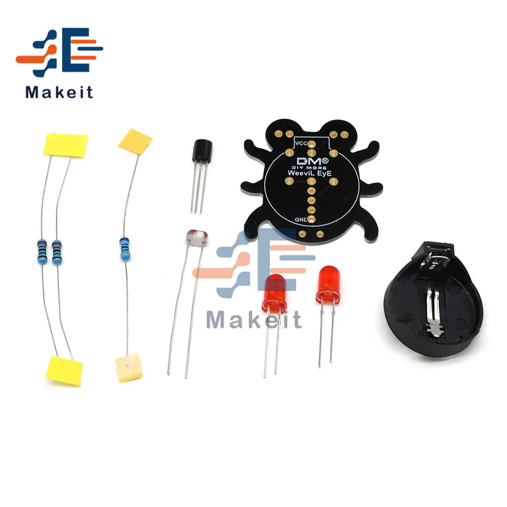 Набор электронный сделай сам для начинающих Weevil Eye обучающий паяльный набор