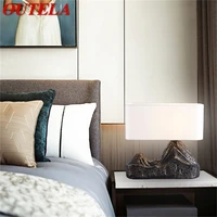 outela creative resin table lamp mountains shade led decorative desk lighting for home bedside