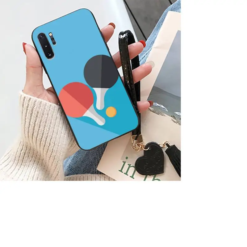 

LJHYDFCNB Ingpong Ball Table Tennis Soft Cover Phone Case For Samsung S8 9 10 20 Plus Note 9 10 10plus 20 20ultra M21 30