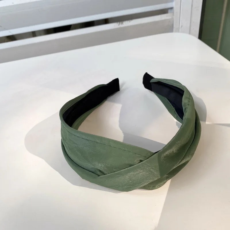 

Solid Soft Wash Face Wide-brimmed Headband Hairband For Women Knotted Hair Hoop Hair Accessories Ladies Cloth Turban Headwear