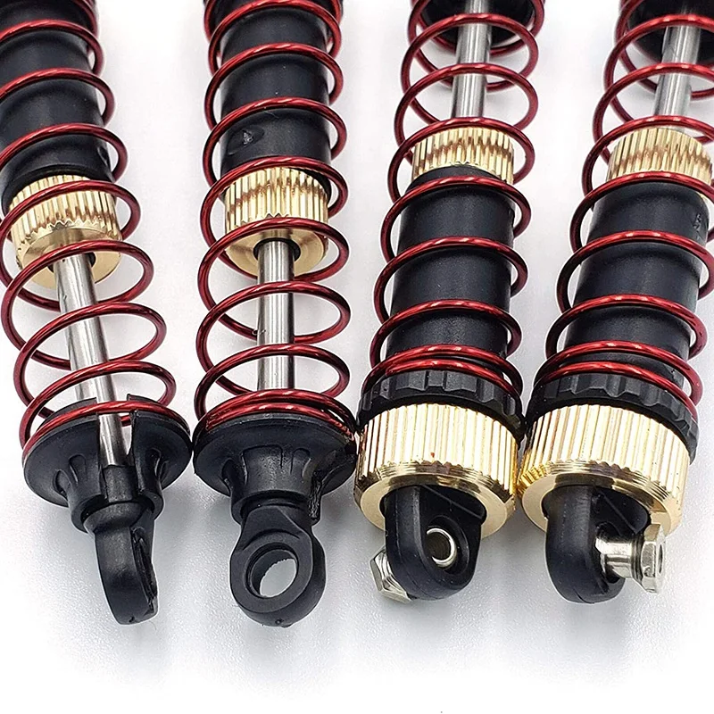 4Pcs RC Shock Absorber Adjustable Assembled Spring Damper Suspension Upgraded Oil Filled 25-ZJ03 for 9125 Car | Спорт и развлечения