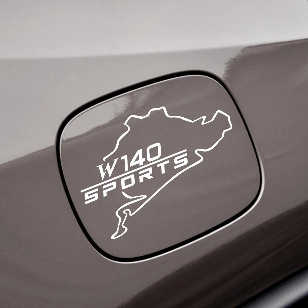 Car Styling Fuel Tank Cap Decor Sticker for Mercedes Benz AMG A B C D M S R G Class GLK GLA CLA GLB GLC W108 W124 W126 W140 W16 |