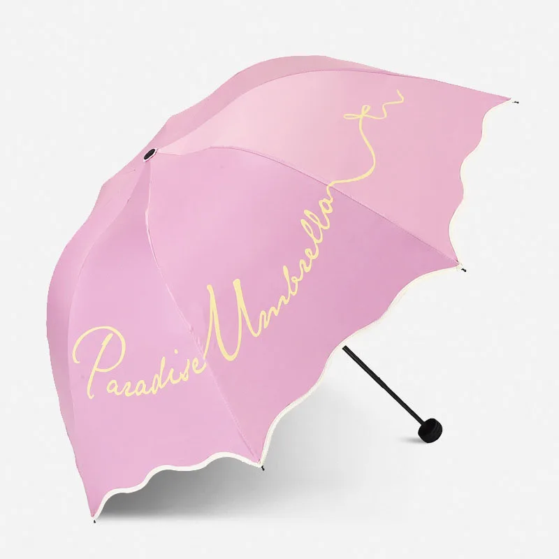 Складной Зонтик Для женщин дорожный анти УФ ветрозащитный дождевой цветок модиш