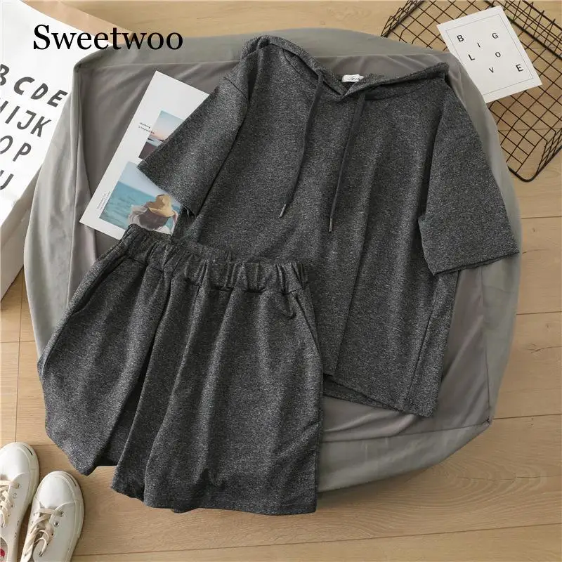 Весенний женский комплект для бега SWEETWOO из 2 предметов 2020 модный свободный