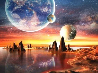 Полная Алмазная картина космическая планета алмазная вышивка крестиком