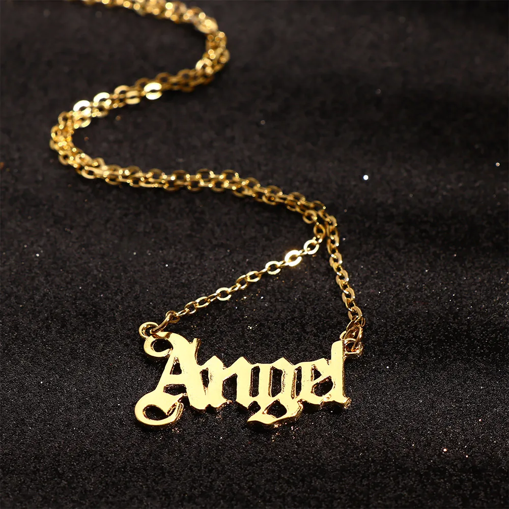 Ожерелье с буквами из нержавеющей стали 1 шт. | Украшения и аксессуары