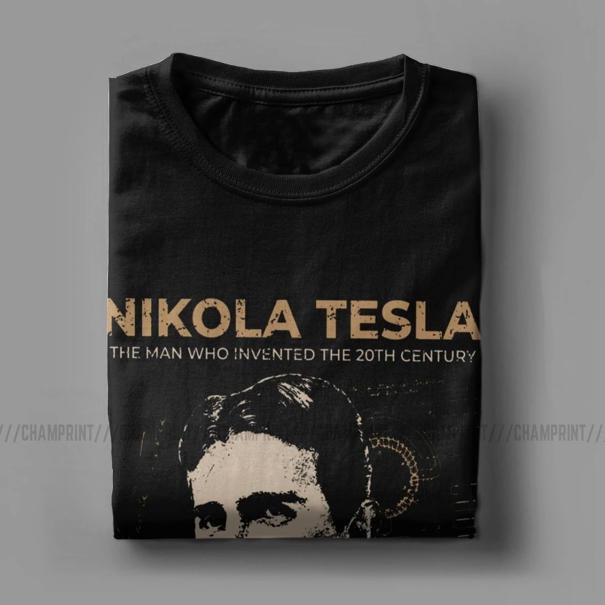 Мужские футболки Nikola Tesla с коротким рукавом изобретателем физики научные 100%