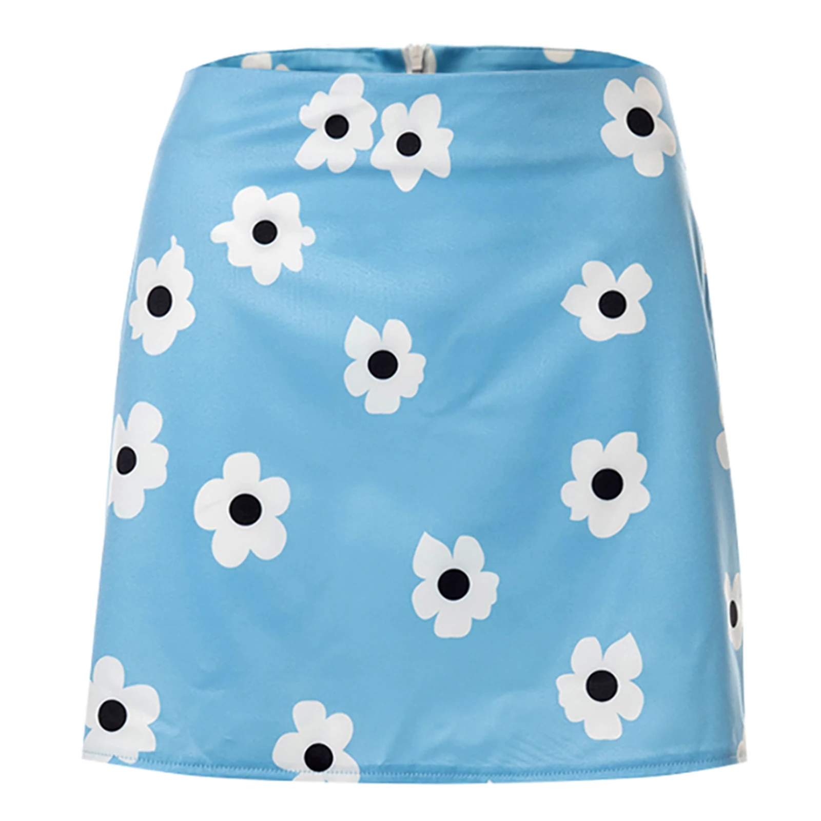

Floral Printed Bodycon Summer Skirt Sweet Fashion Side Split High Waist Skirt Women 2021 Slim Mini Skirts Bottom Streetwear