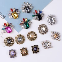 5 pcslot pearl acrylic crystal material alloy square for headwear shoes bag clothing material accessories wedding decoration
