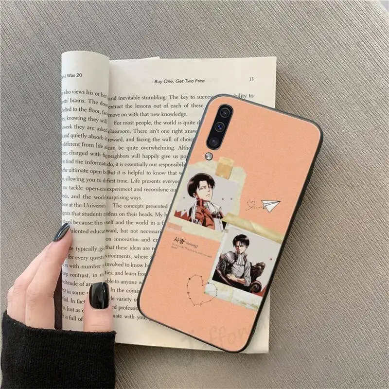 

Attack On Titan Levi Ackerman Phone Case For Samsung galaxy A S note 10 7 9 20 30 31 40 50 51 71 21 s ultra