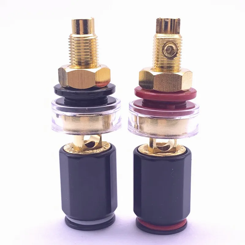 1 шт. Высококачественная медная Банановая Розетка без пайки винтовая переплетная